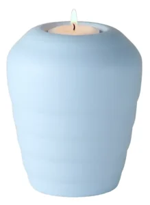 Urne mit Gedenklicht für Seebestattungen