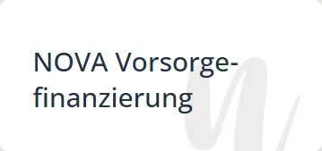 NOVA Vorsorgefinanhzierung